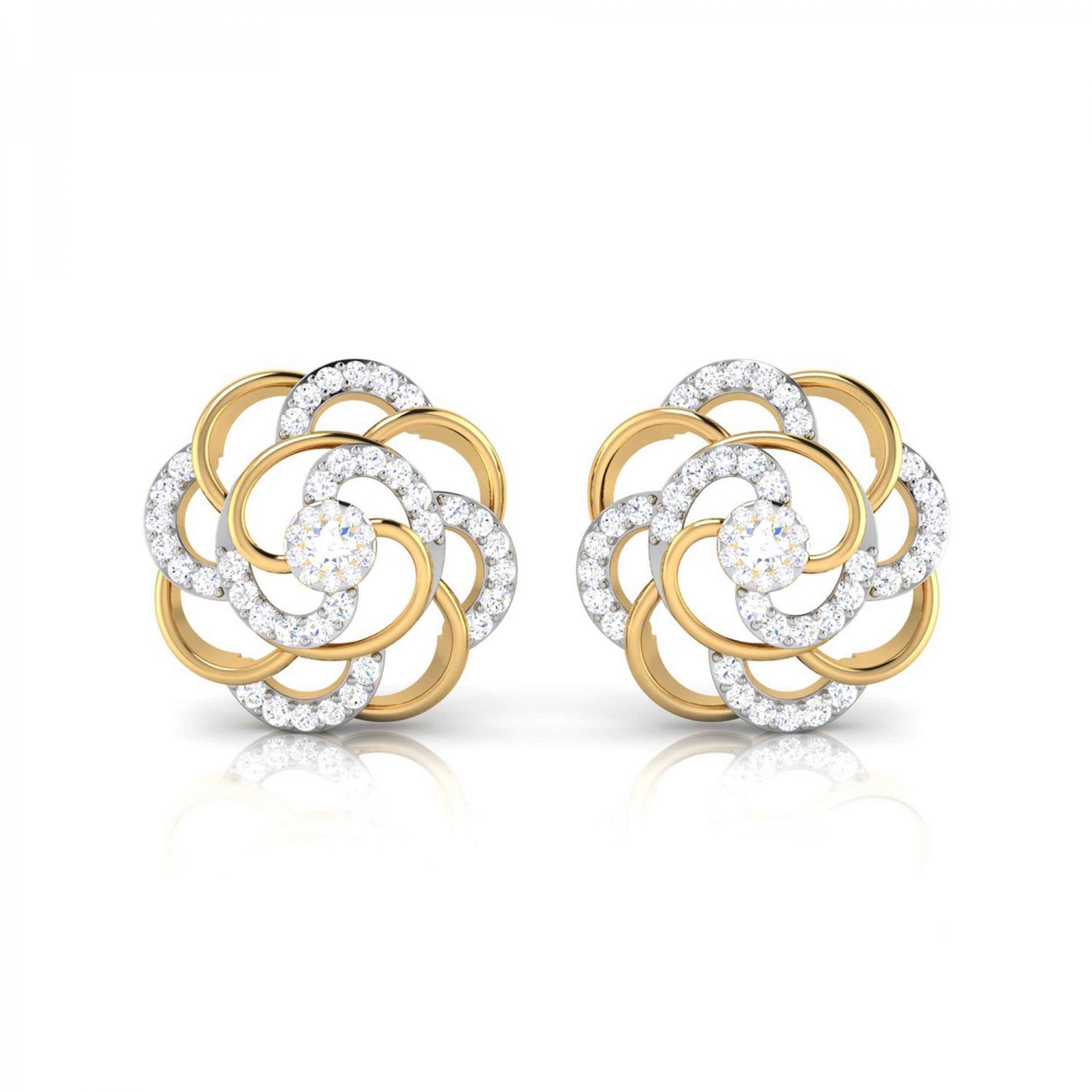 Pave Claw Diamond Earrings