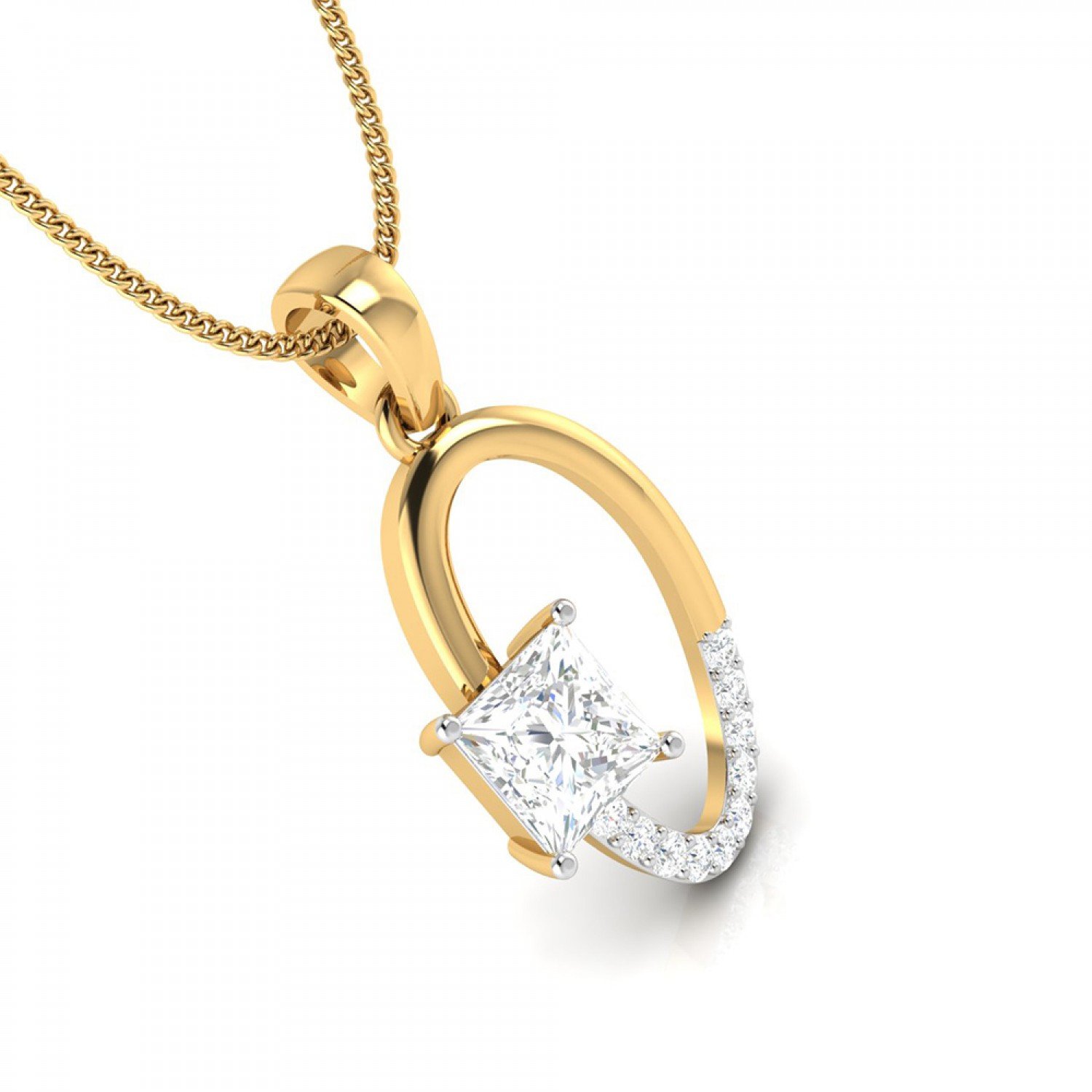 Edden Sleek Diamond Pendant Edden Sleek Diamond Pendant
