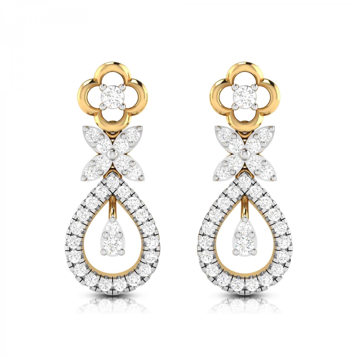 Para Looped Diamond Earrings