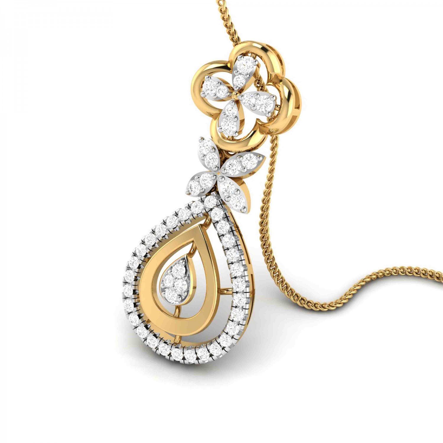Alina Looped Diamond Pendant Alina Looped Diamond Pendant
