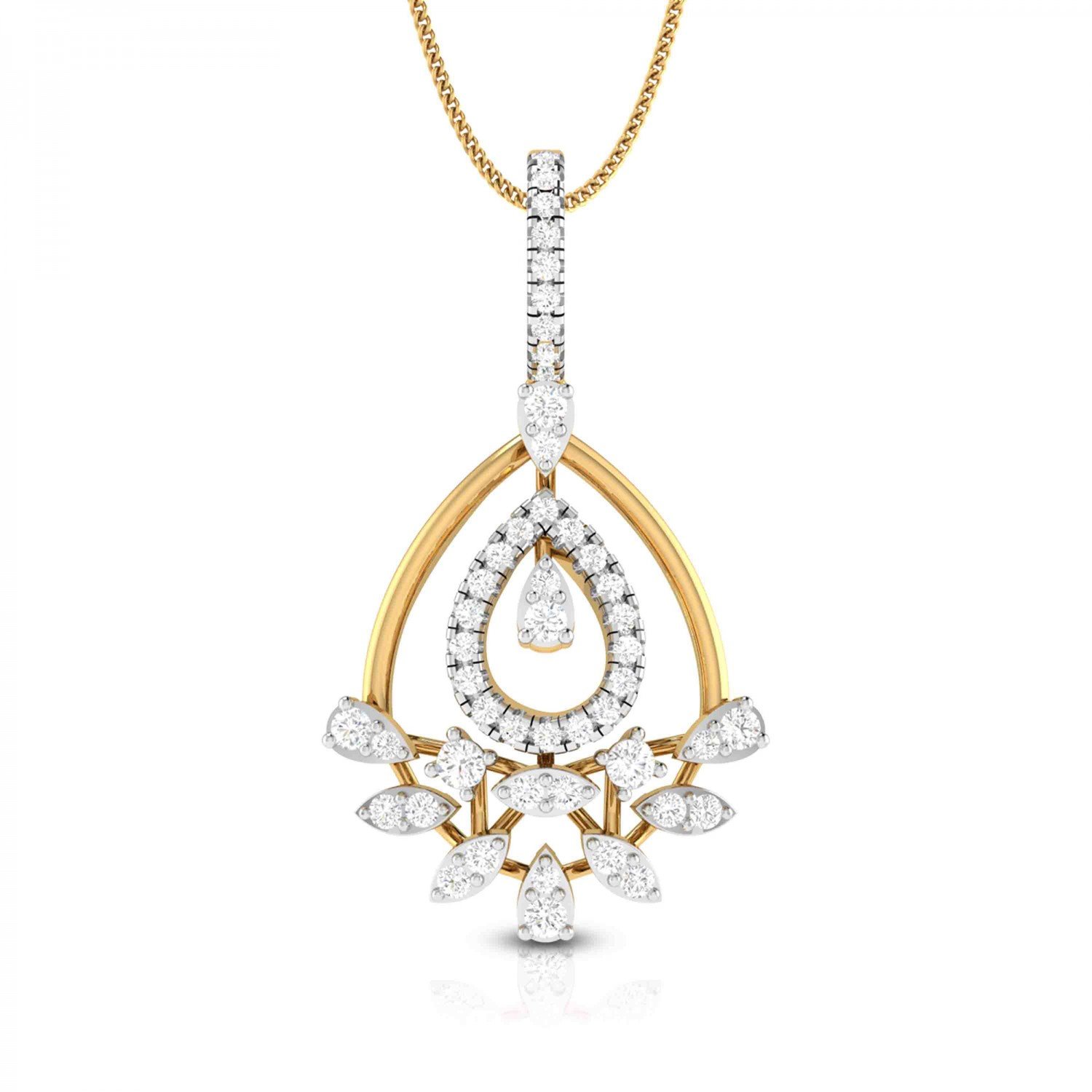 Trio Angelic Diamond Pendant