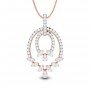 Petal Zig Diamond Pendant