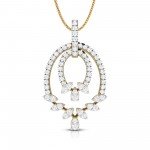 Petal Zig Diamond Pendant