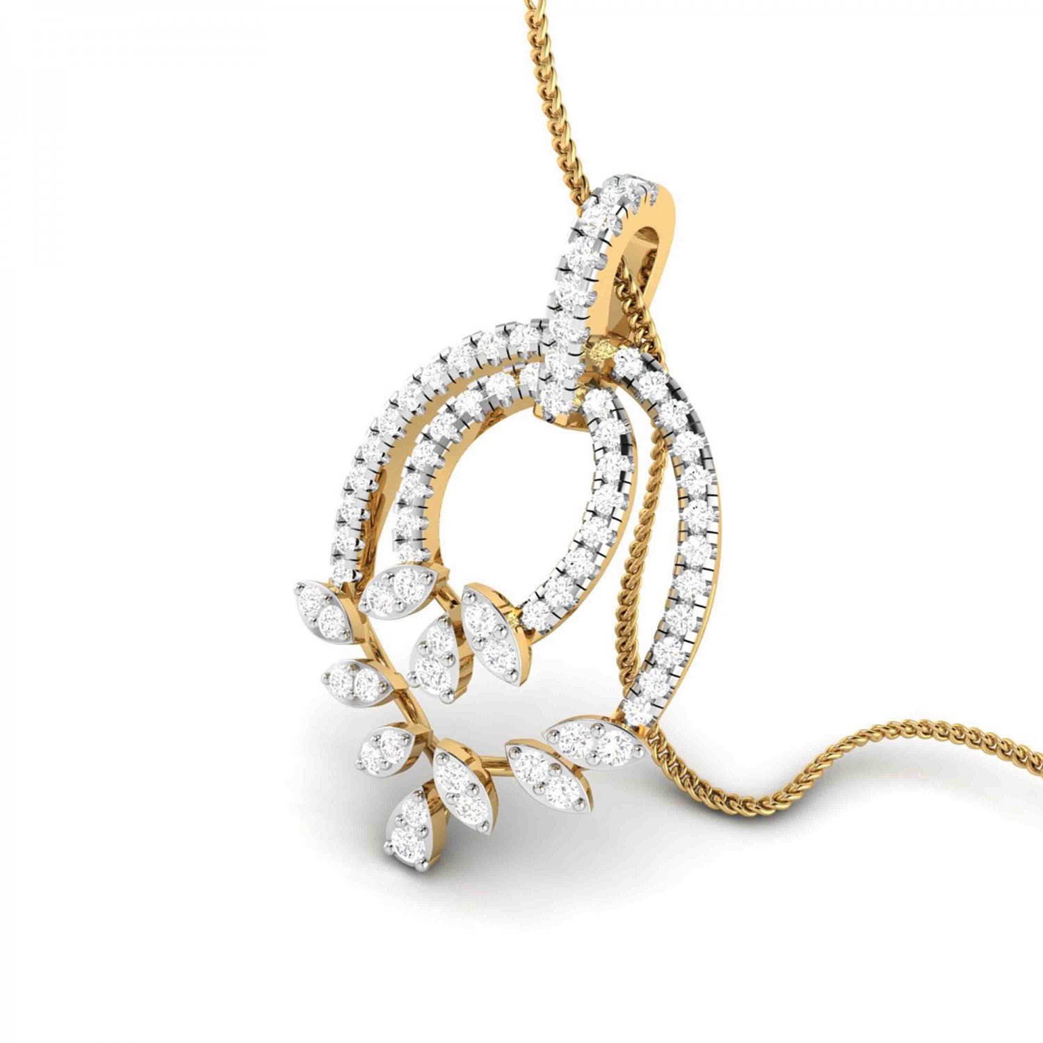 Petal Zig Diamond Pendant Petal Zig Diamond Pendant