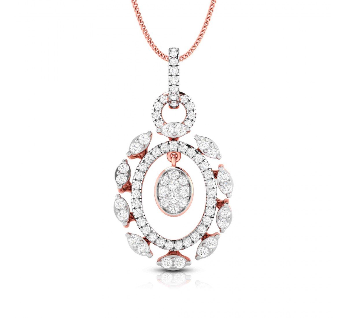 Ovate Edden Diamond Pendant
