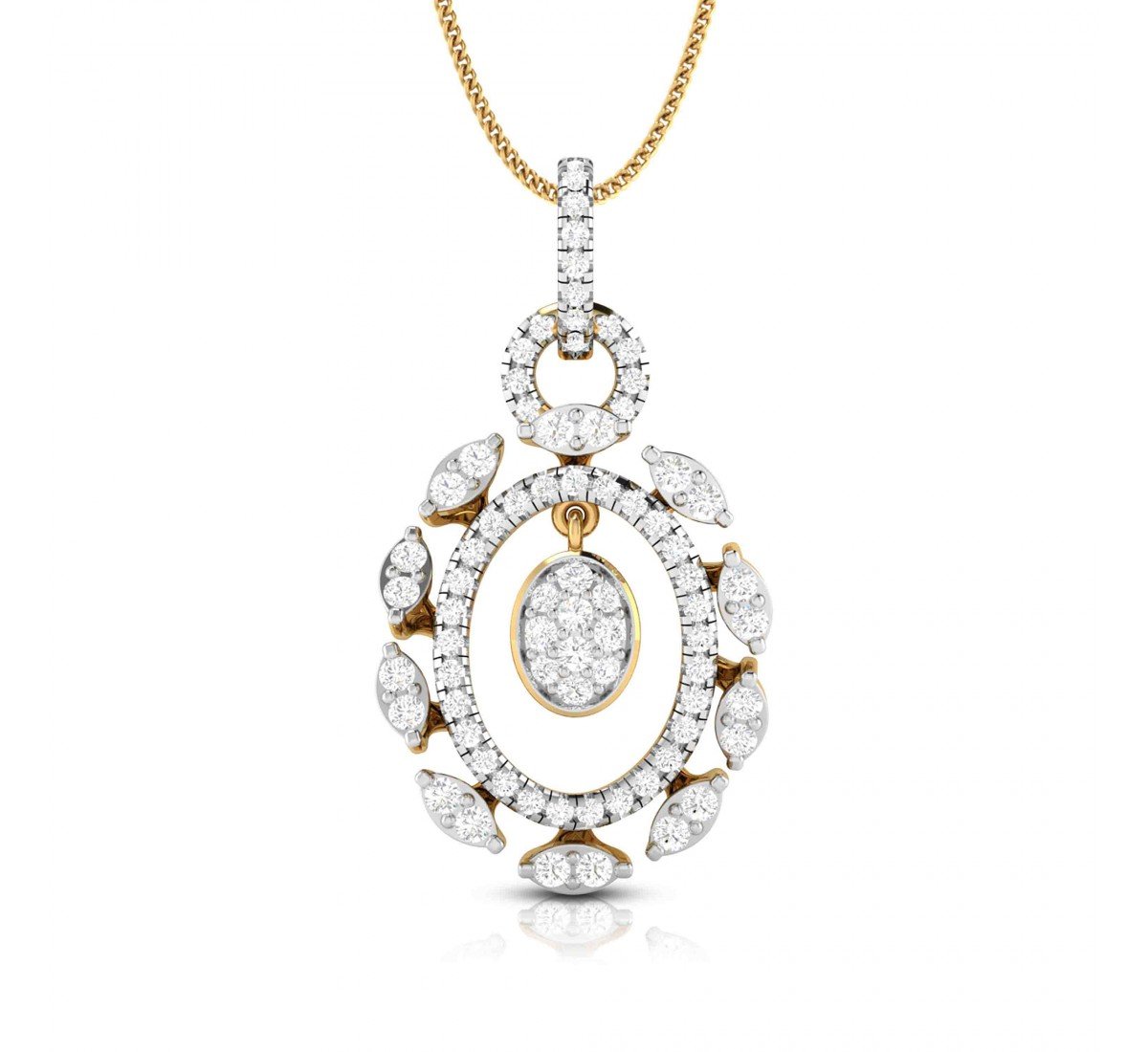 Ovate Edden Diamond Pendant