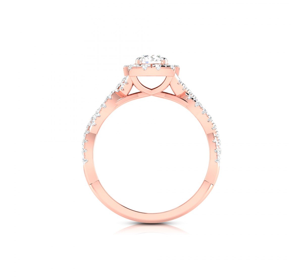 Swirling Diamond Ring