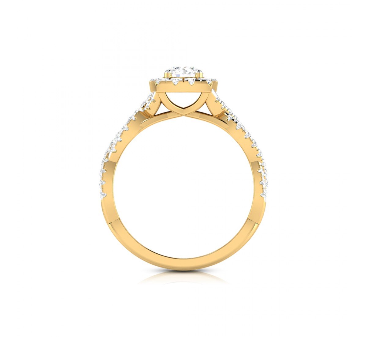 Swirling Diamond Ring