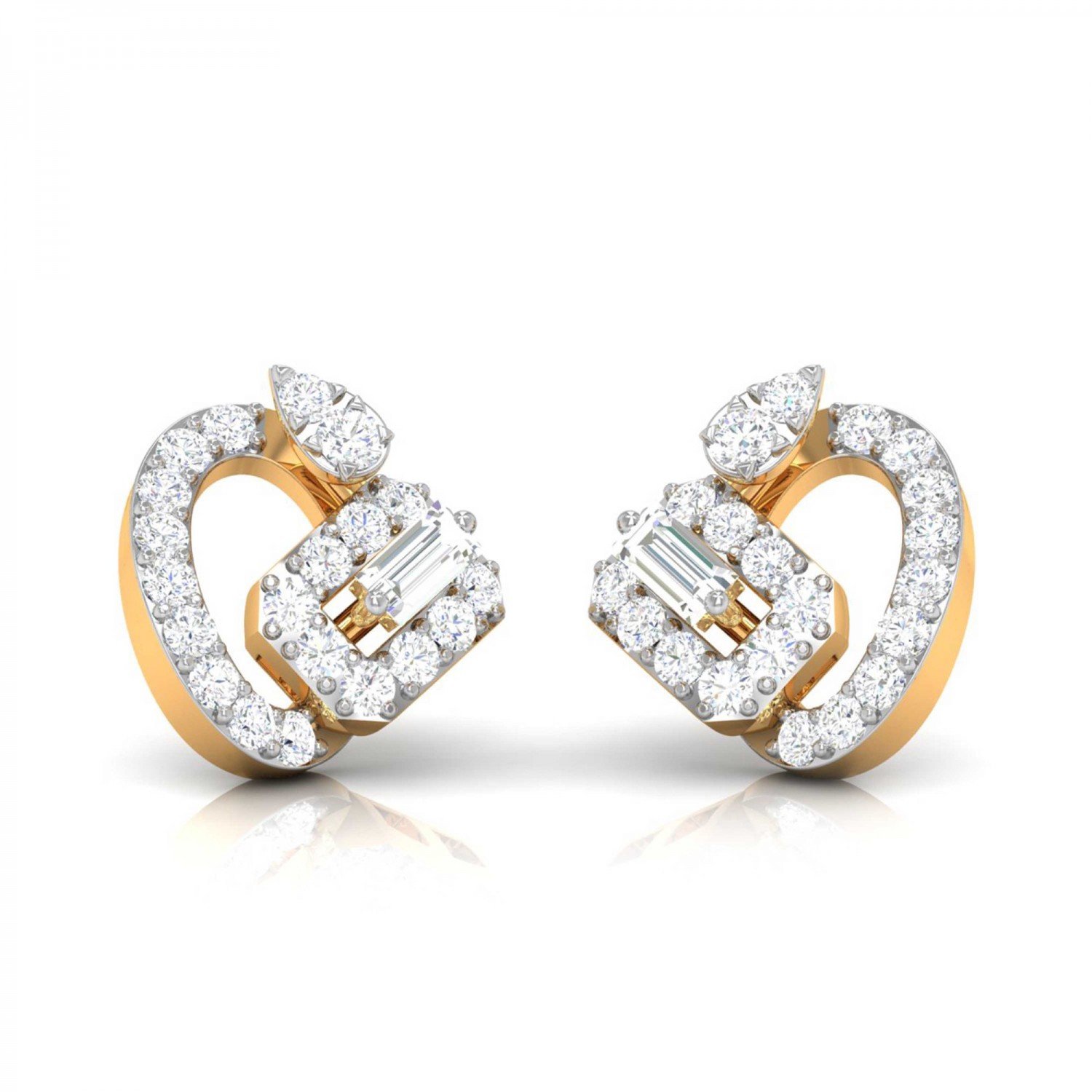 Floral Diamond Earrings Floral Diamond Earrings