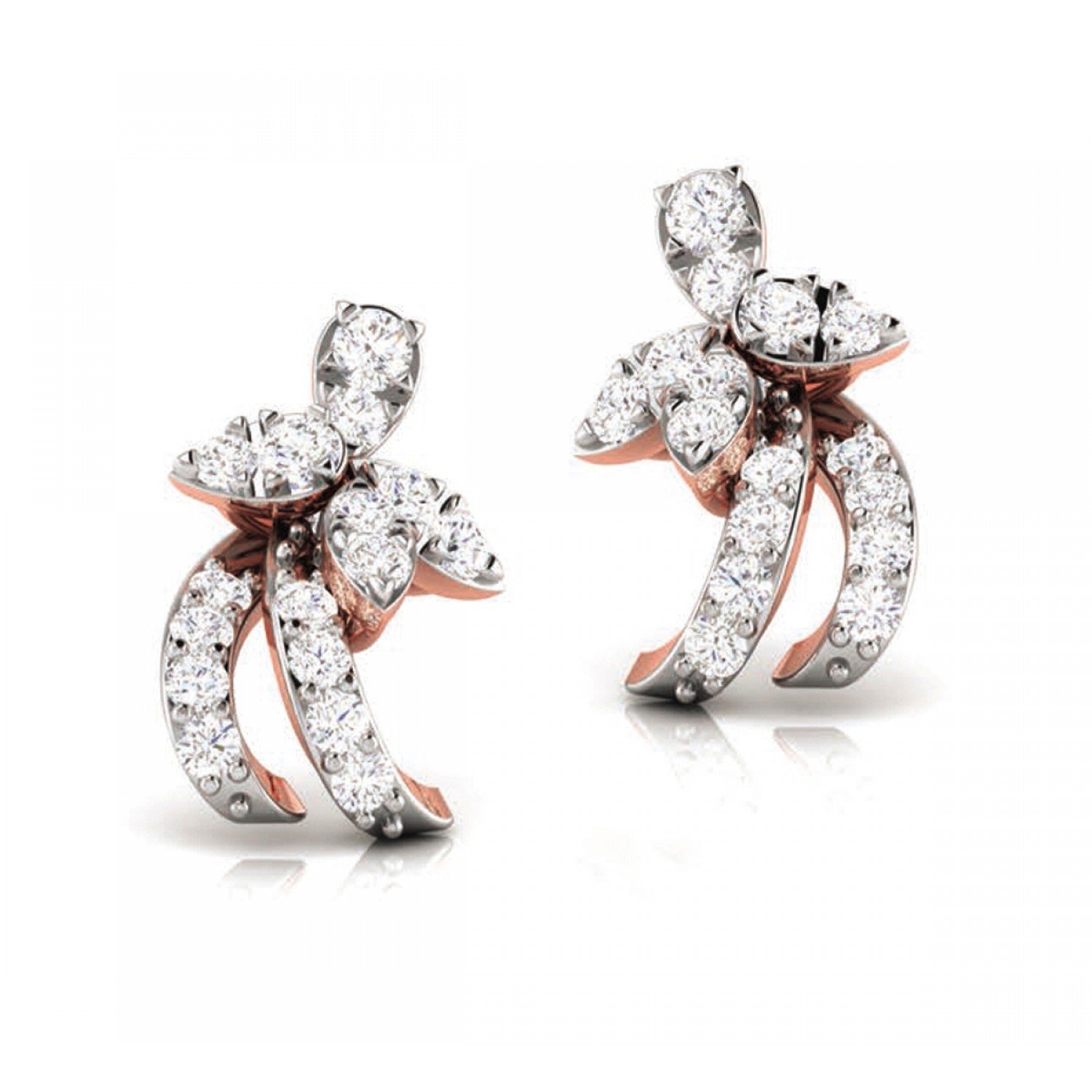 Niyomi Swerve Diamond Earrings Niyomi Swerve Diamond Earrings