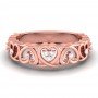 Swerve Heart Diamond Ring