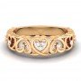 Swerve Heart Diamond Ring