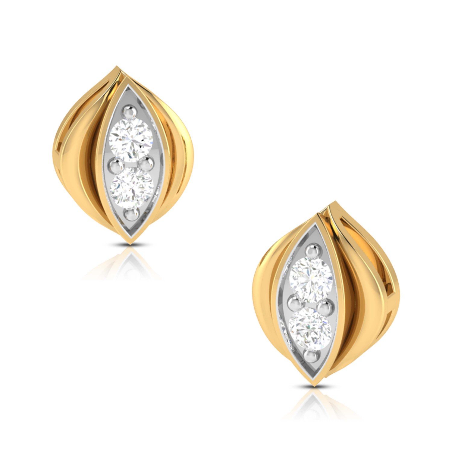 Halo Looped Diamond Earrings Halo Looped Diamond Earrings