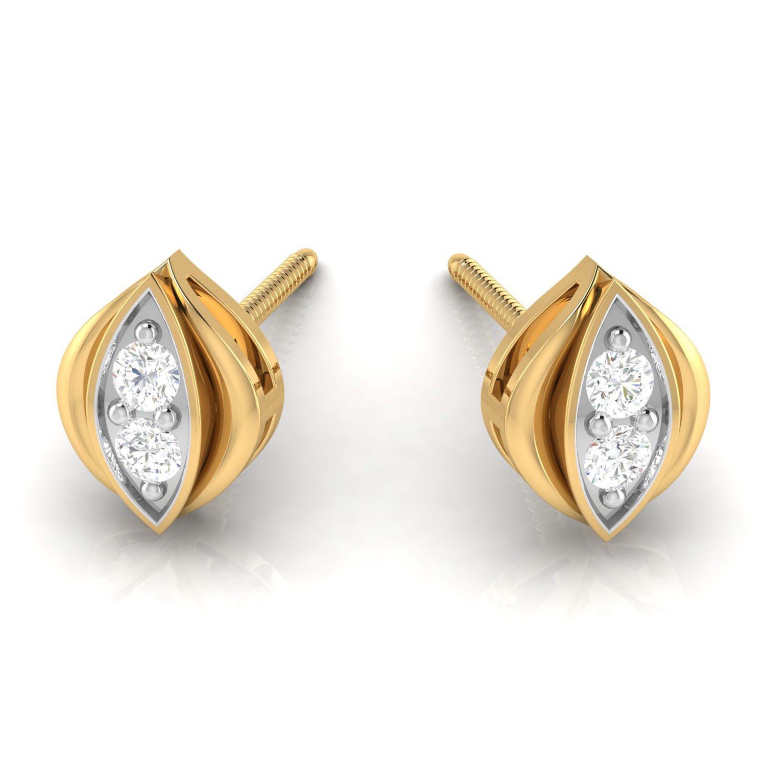 Halo Looped Diamond Earrings Halo Looped Diamond Earrings