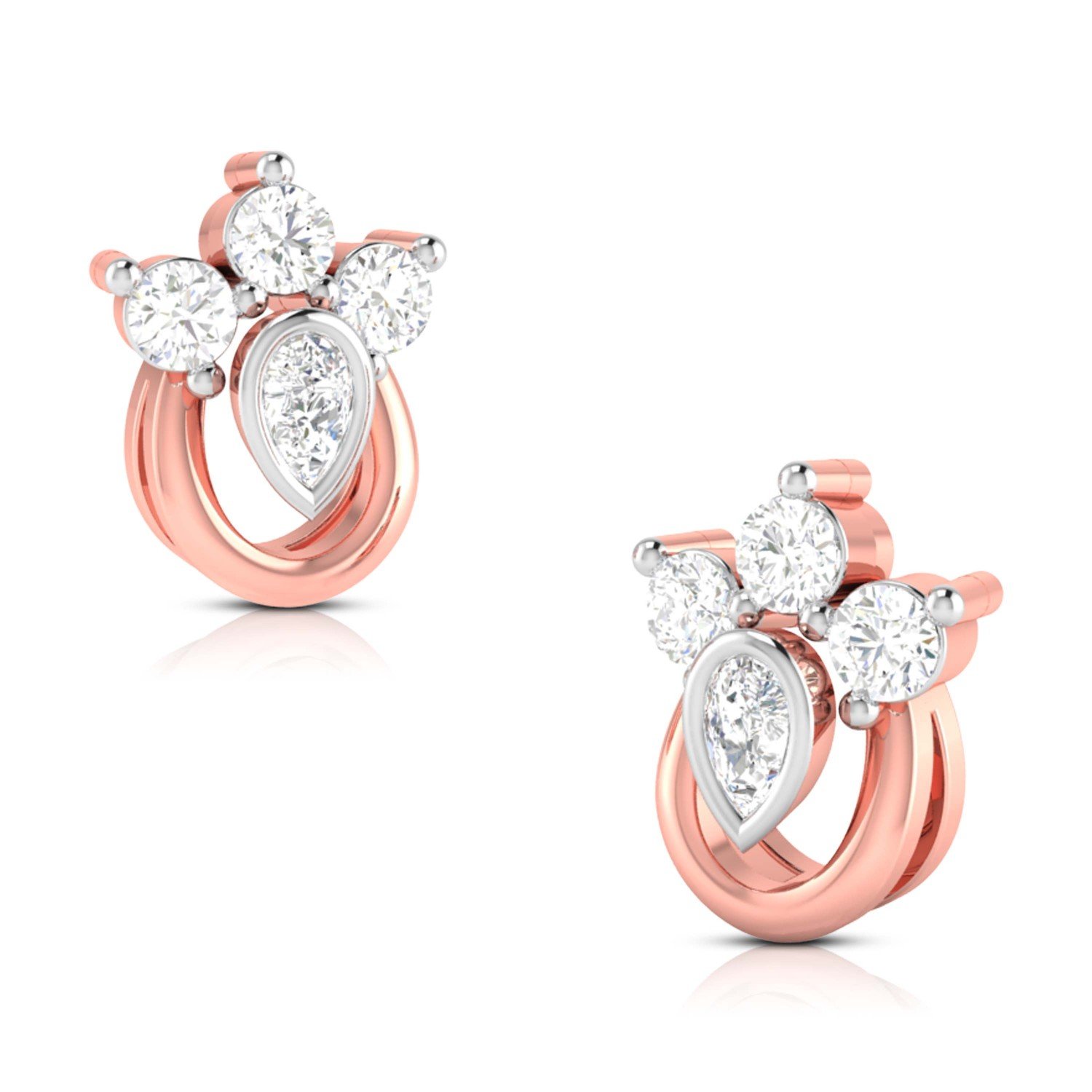 Curled Griva Diamond Earrings Curled Griva Diamond Earrings