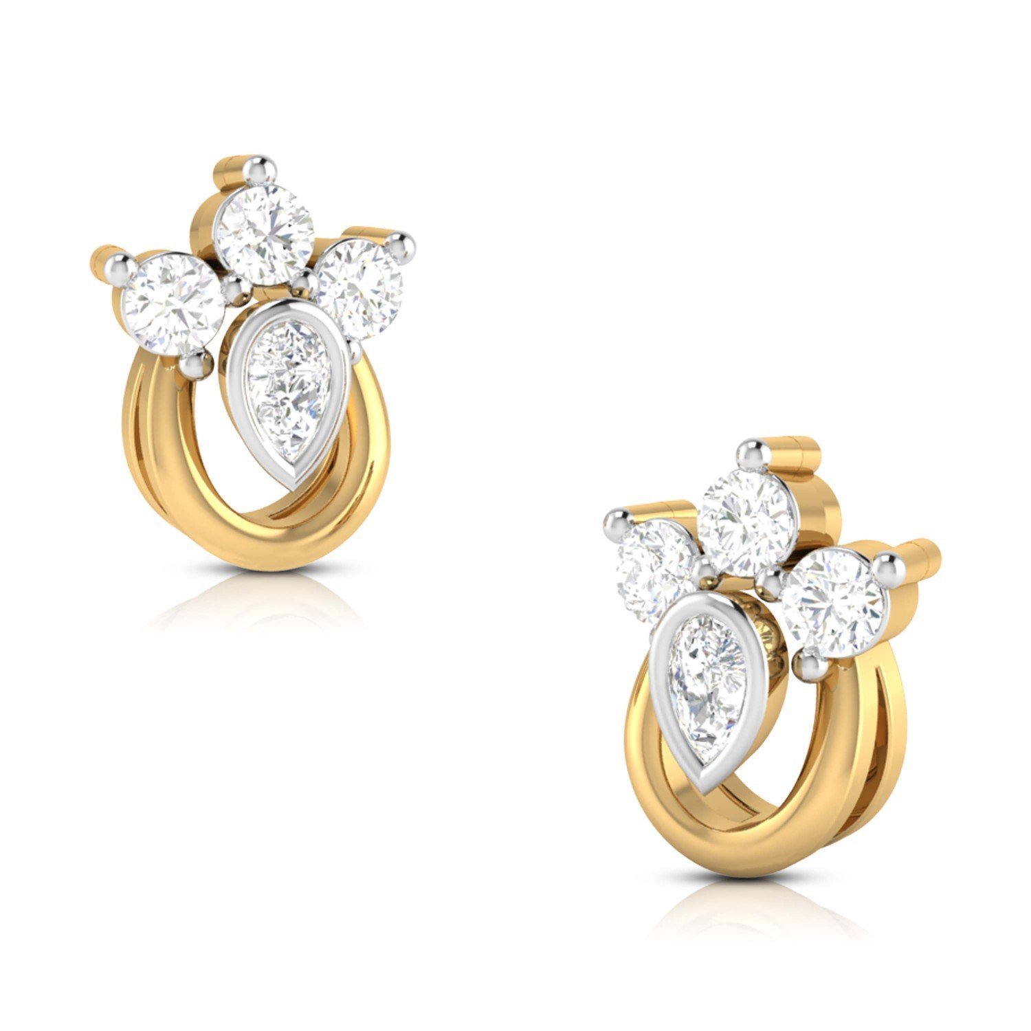 Curled Griva Diamond Earrings Curled Griva Diamond Earrings