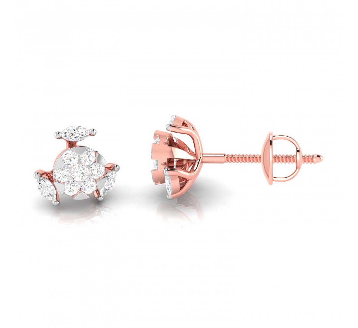 Fiery Diamond Earrings