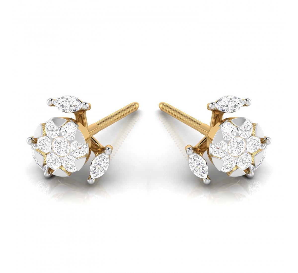 Fiery Diamond Earrings