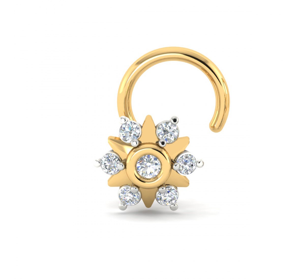 La Fleur Diamond Nose Pin