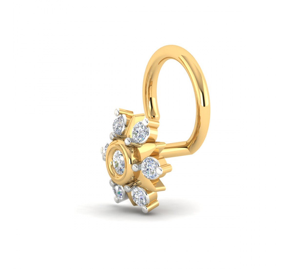 La Fleur Diamond Nose Pin