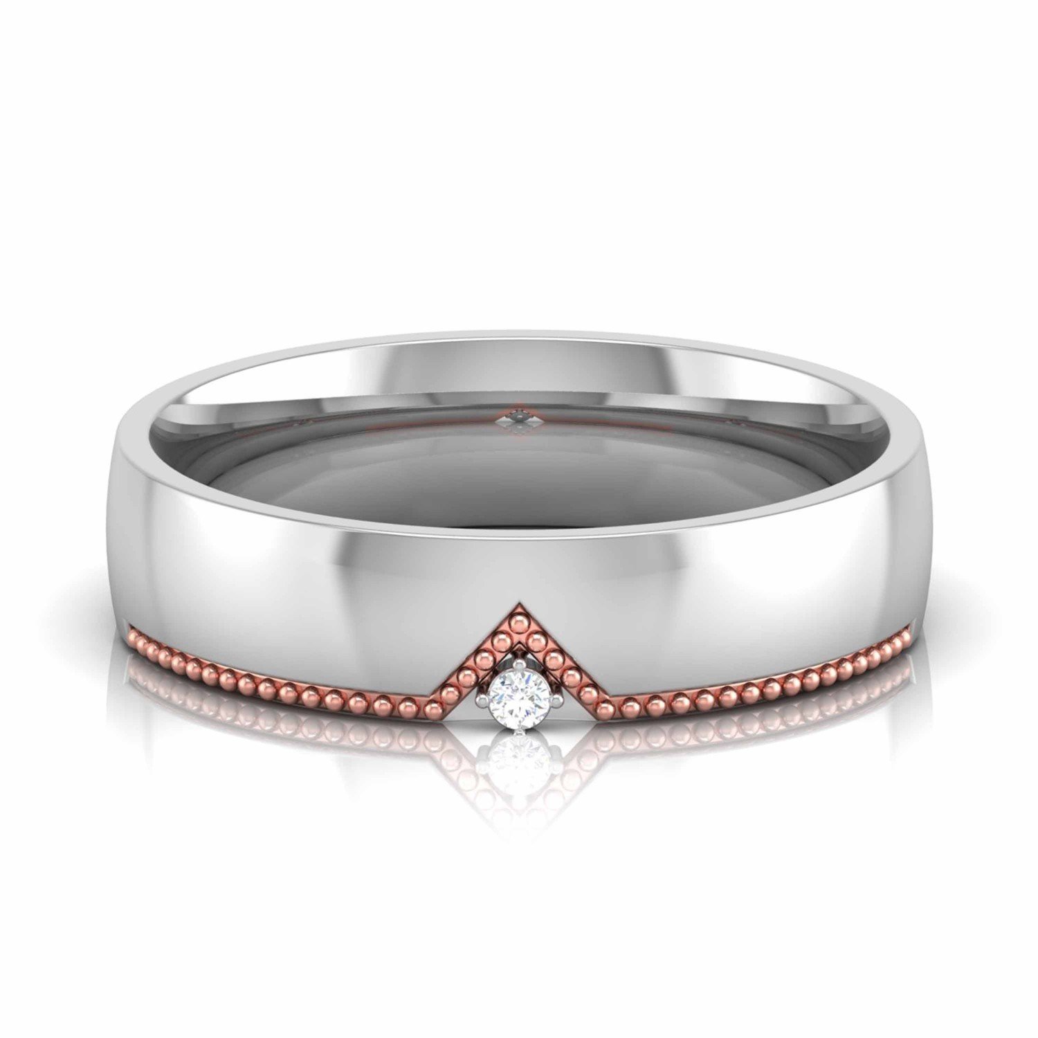 Folded Fan Diamond Band Folded Fan Diamond Band