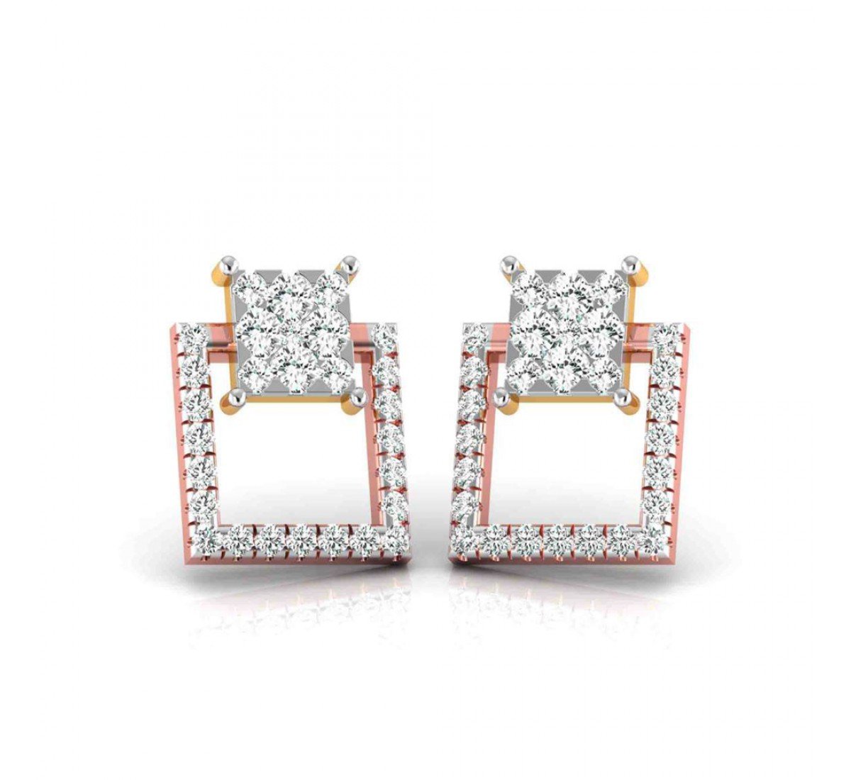 Overlap Zita Diamond Earrings