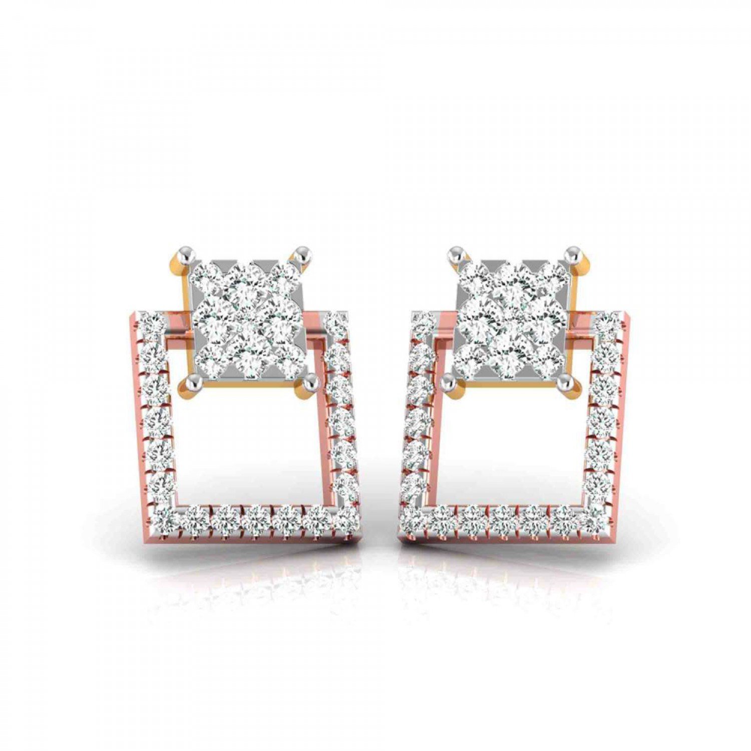 Overlap Zita Diamond Earrings