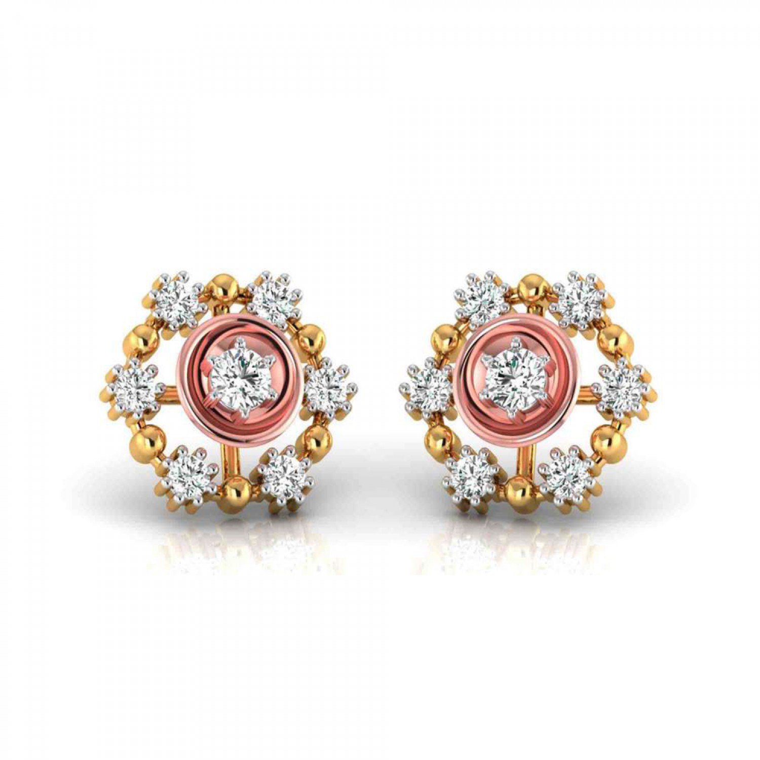 Overlap Diamond Earrings