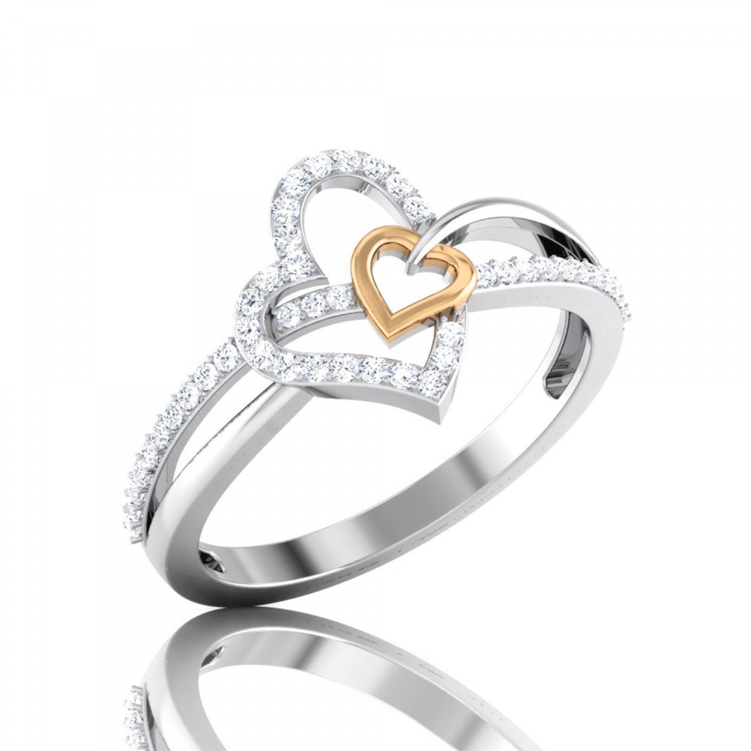 Tangled Heart Diamond Ring