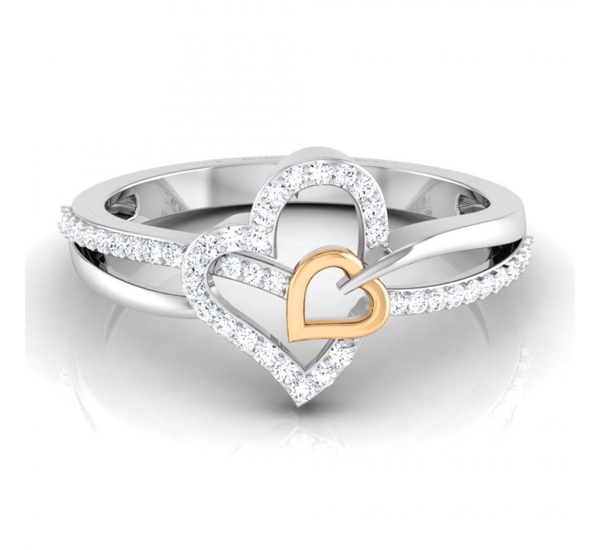 Tangled Heart Diamond Ring