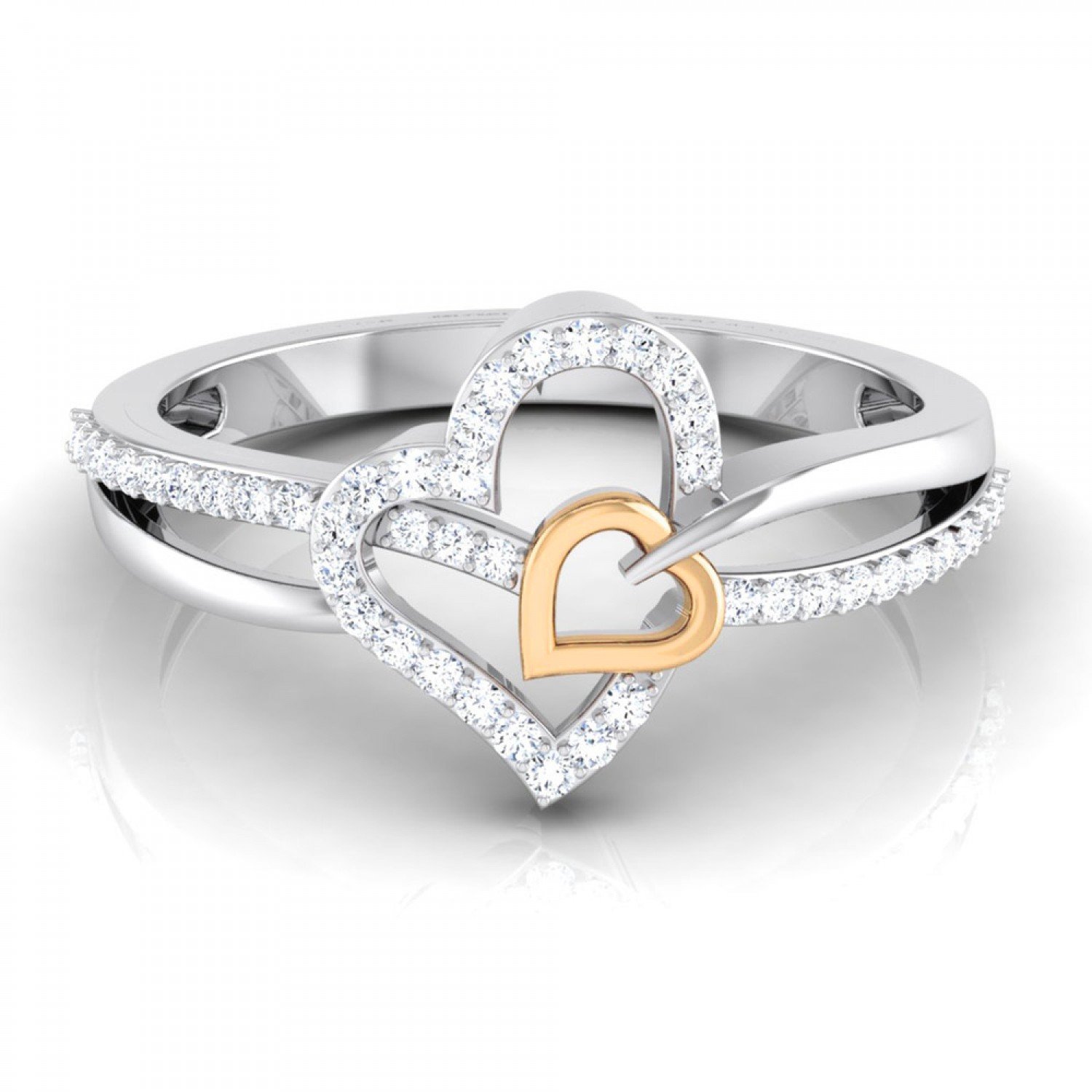 Tangled Heart Diamond Ring