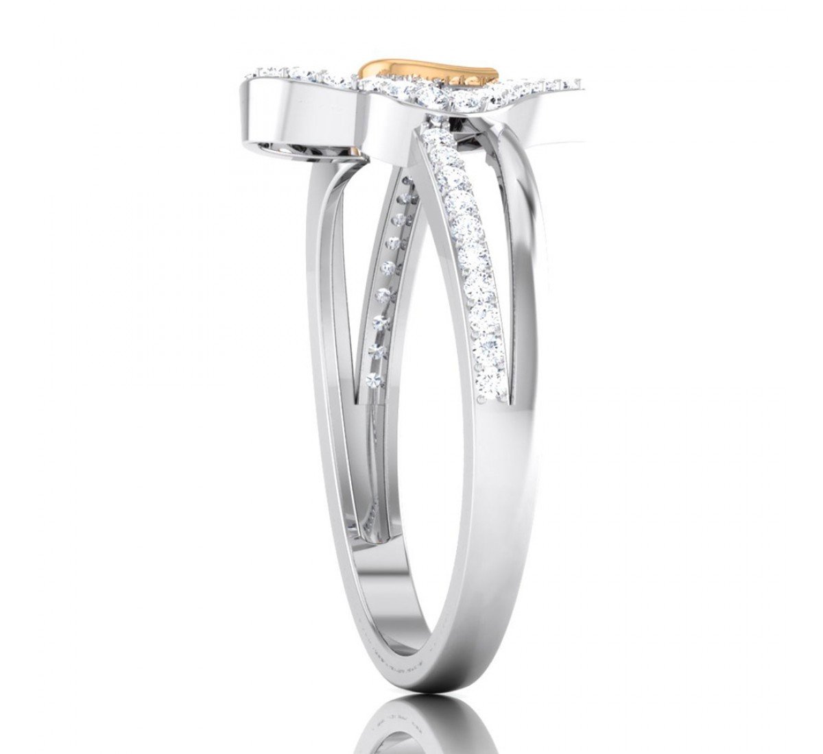 Tangled Heart Diamond Ring