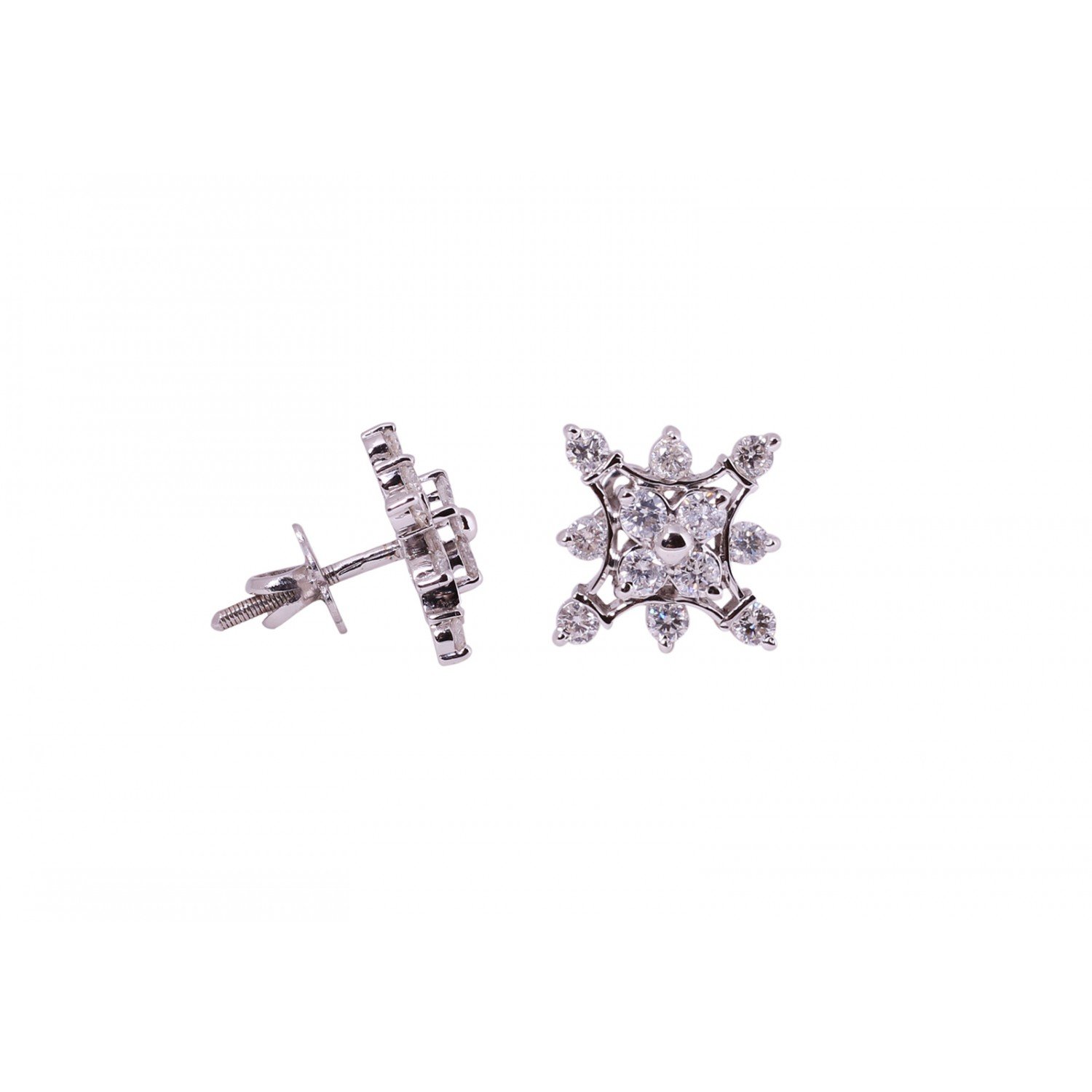 Amelia Stud Diamond Earrings
