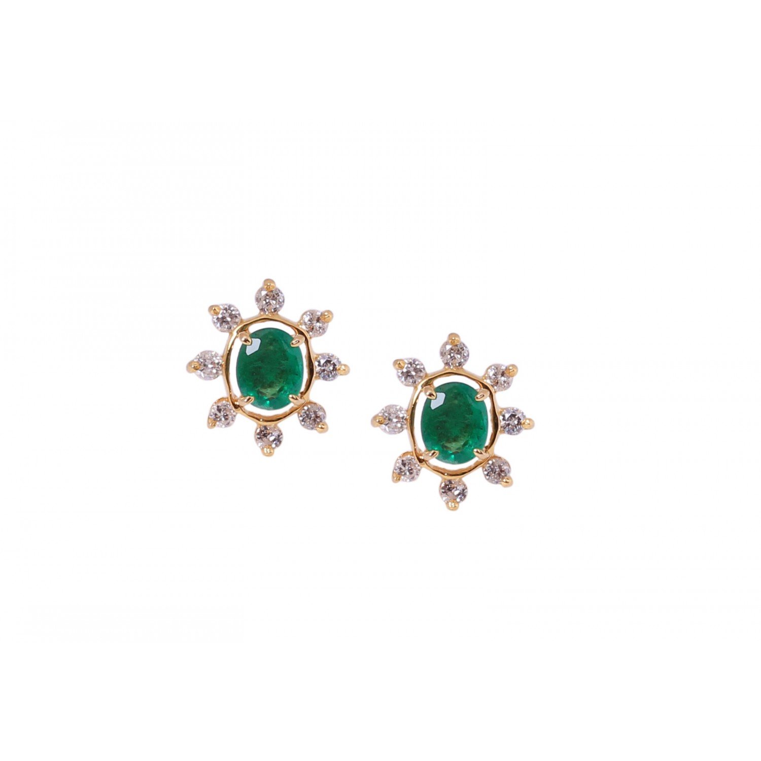 Amla Stud Diamond Earrings