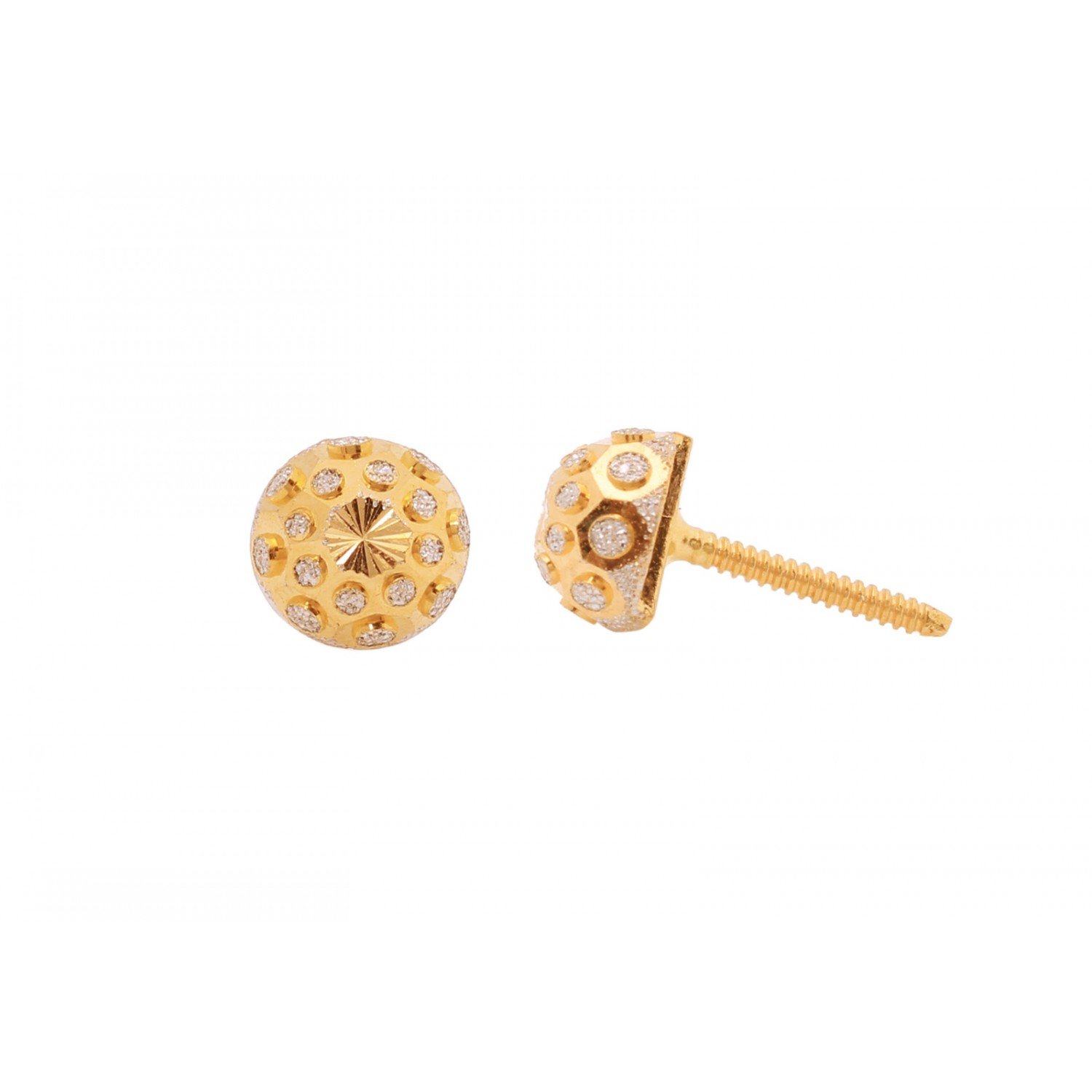 Azva Flutter Gold Stud