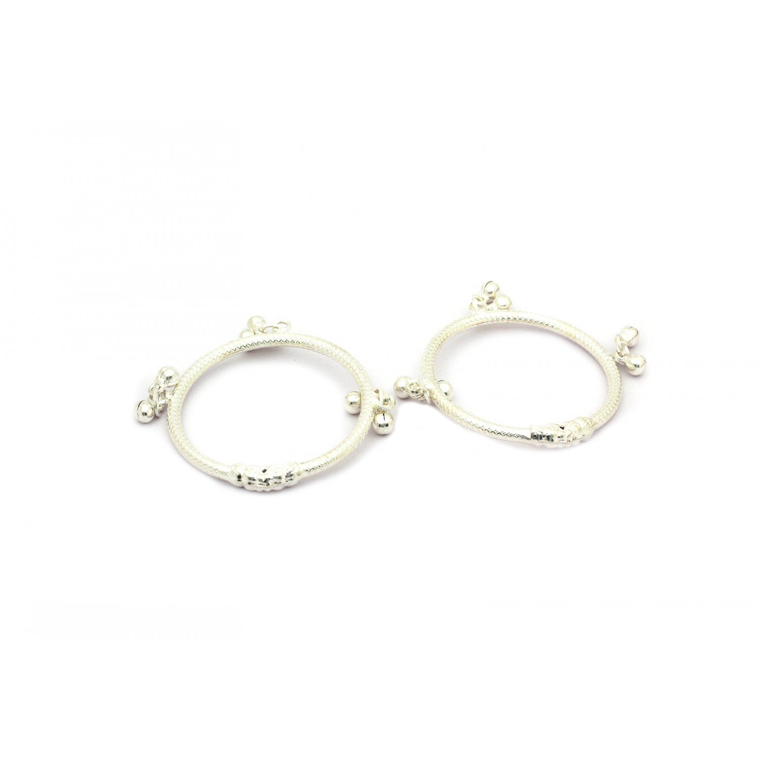 Rohi Kyra Lattice Silver Baby Kada