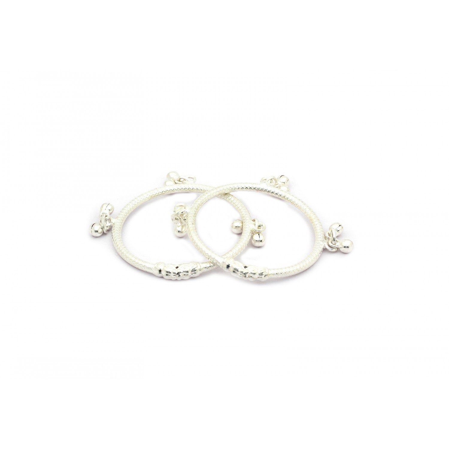 Rohi Kyra Lattice Silver Baby Kada