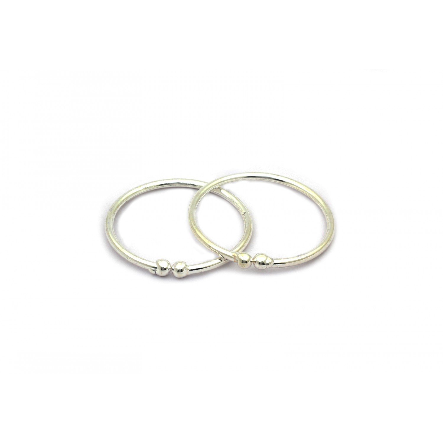 Karika Lattice Silver Baby Kada