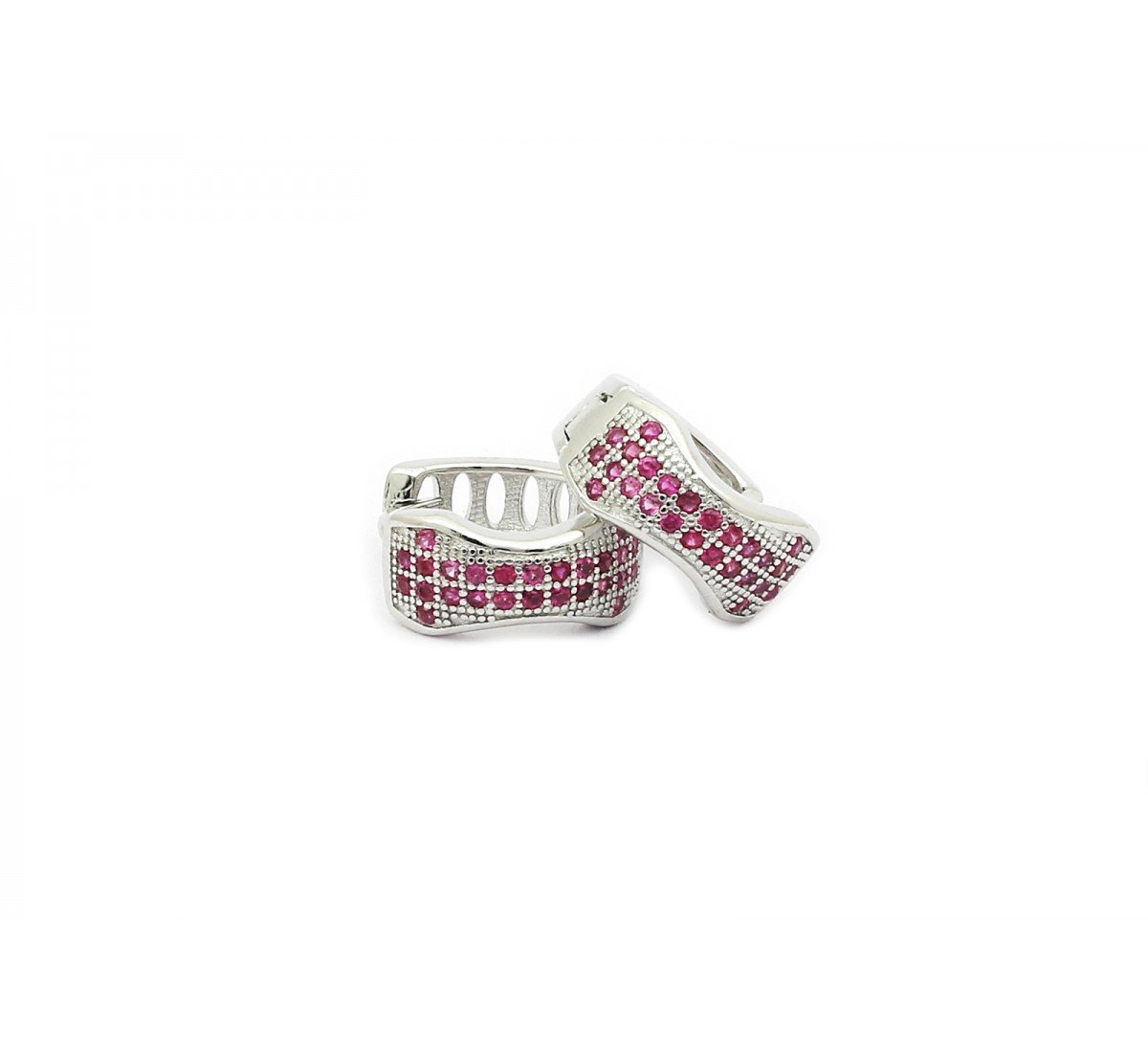 Karika Haze Silver Hoops