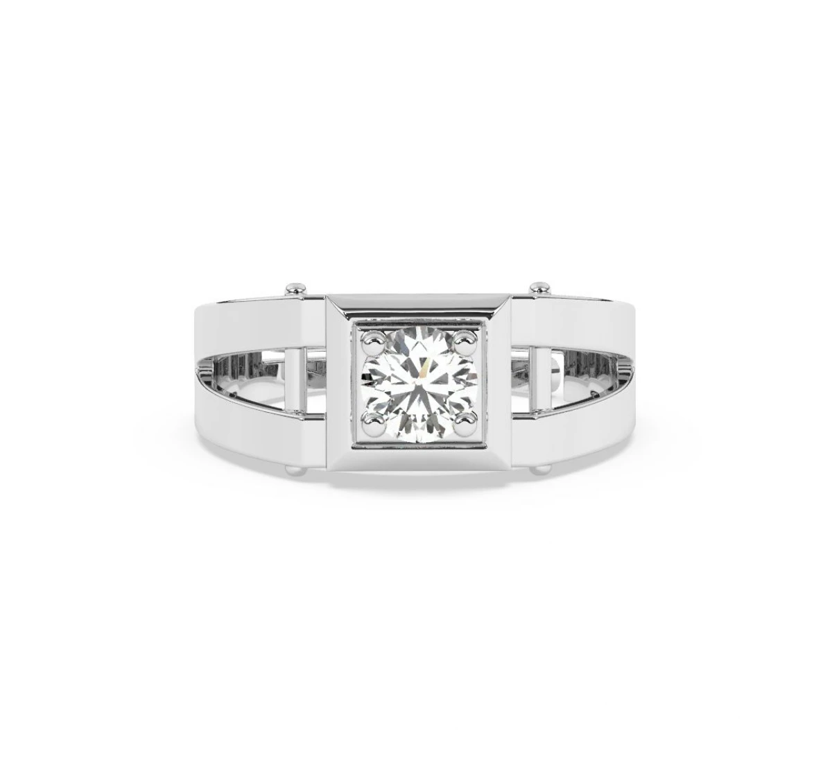 Silver Statement Ring For Men