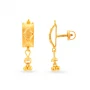 Rectangular Gold Drop Earrings