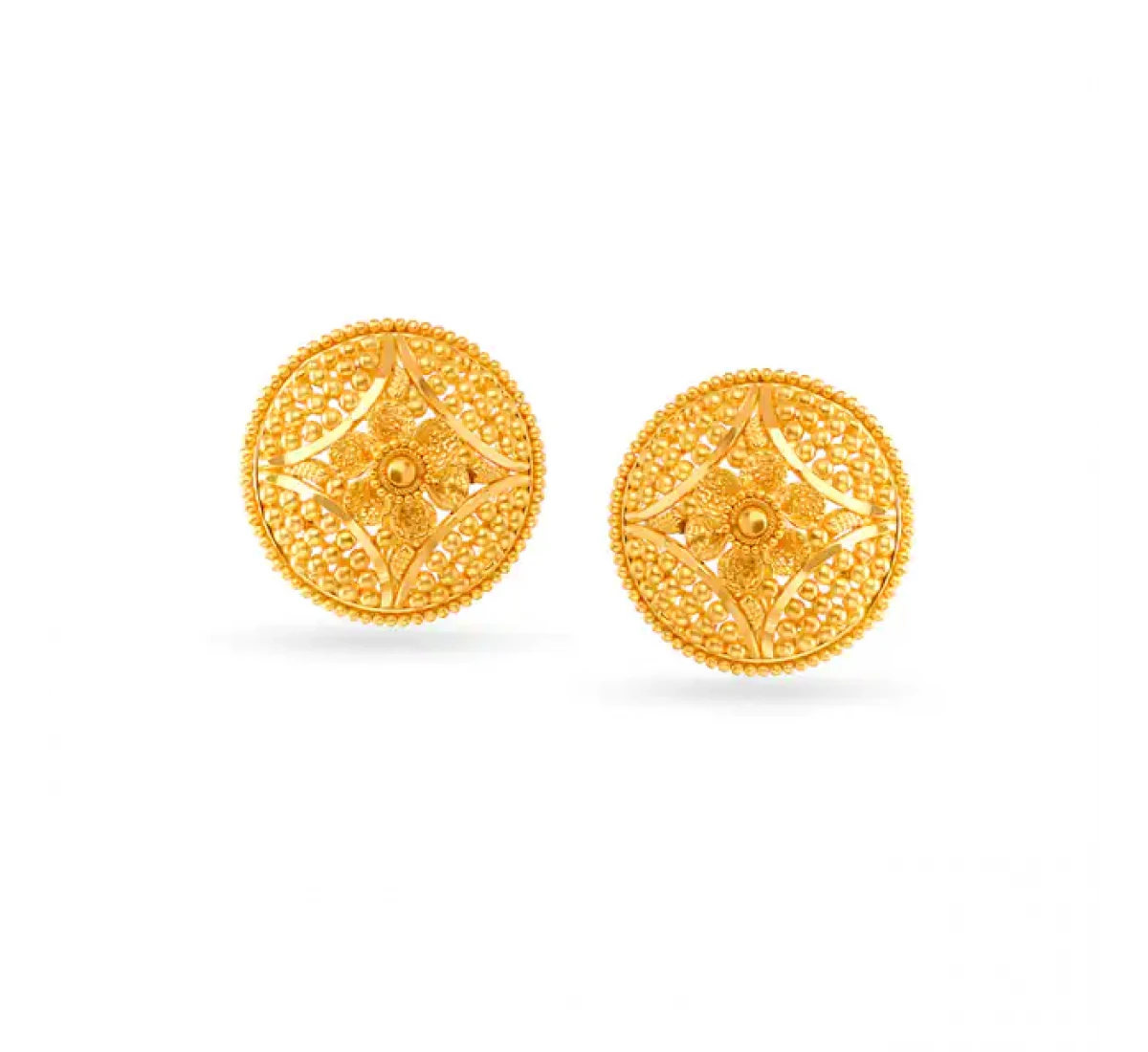 Traditional Small Gold Stud