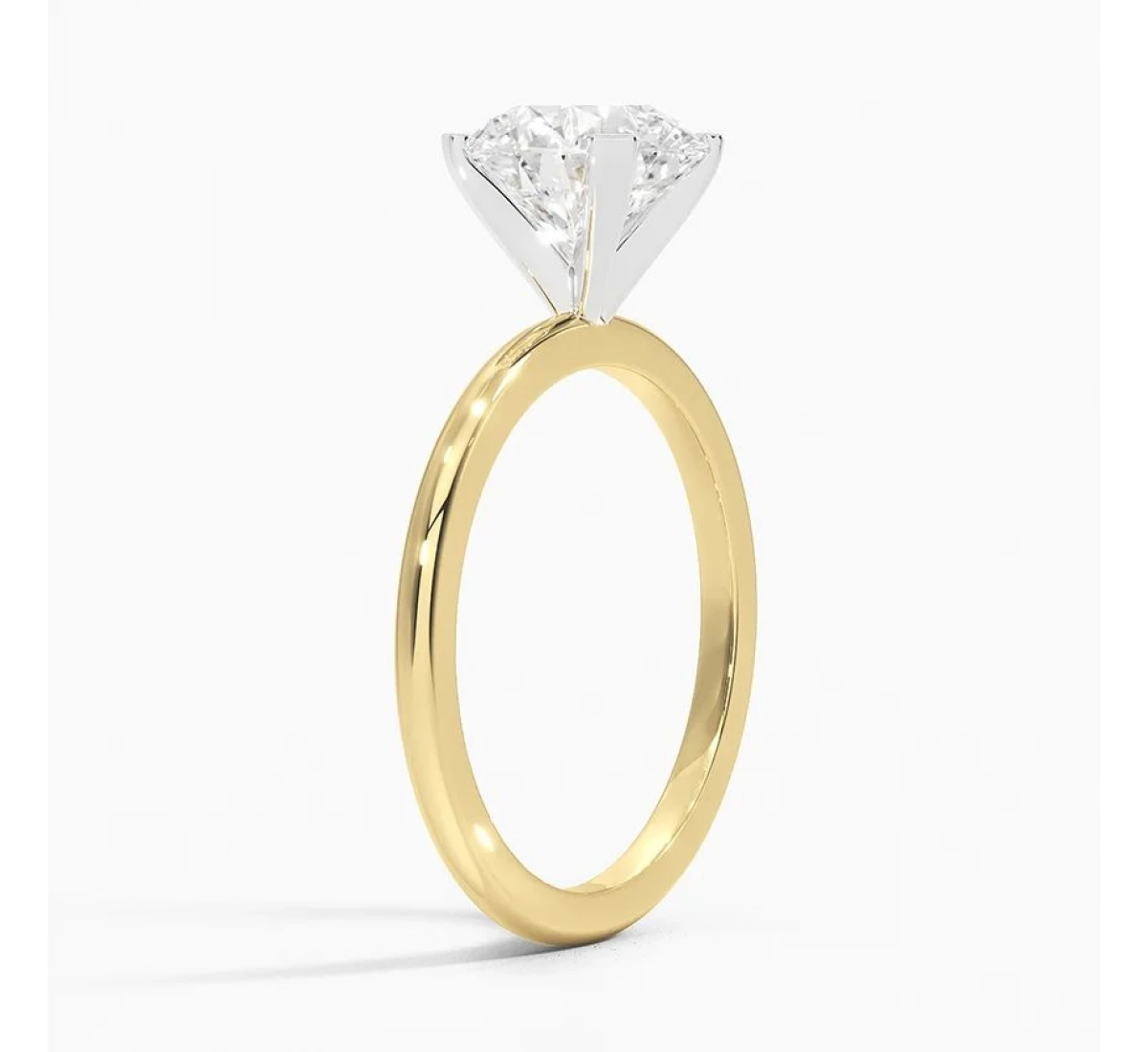 Golden Embrace Lab Diamond Ring (2 carat)